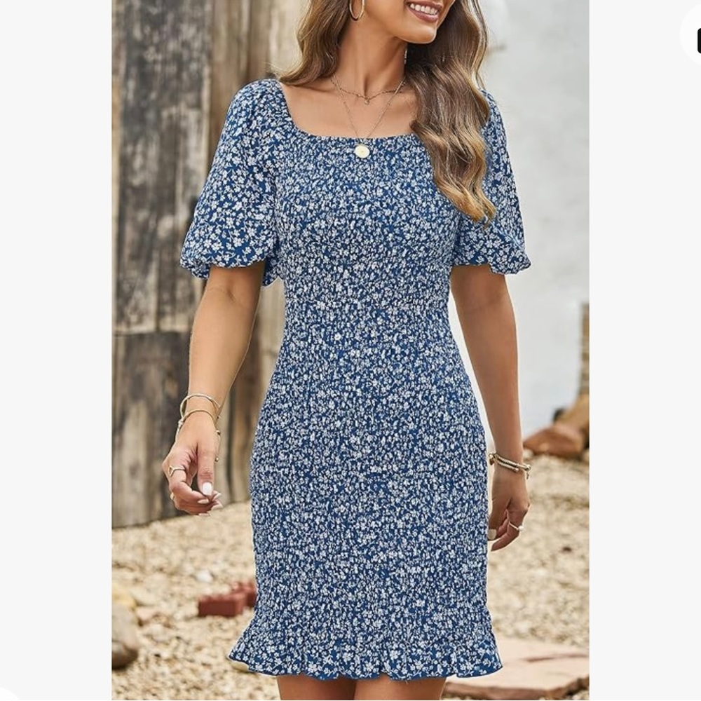 Bodycon Floral Dress